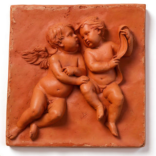 Two Singing Cherubs Frieze - 33-inch — Metro finish