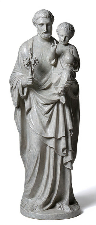 Saint Joseph And Child Statue - 49-inch