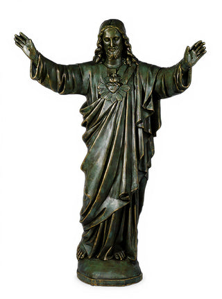Jesus Sacred Heart Blessing Statue - 60-inch