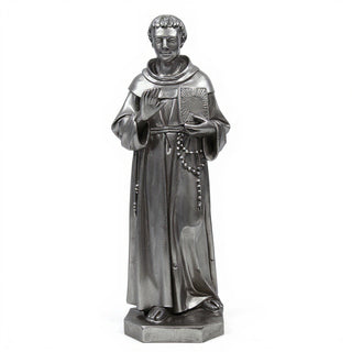 Saint Thomas Aquinas Statue - 71-inch — Aged Silver finish