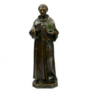 Saint Thomas Aquinas Statue - 71-inch — Green Bronze finish