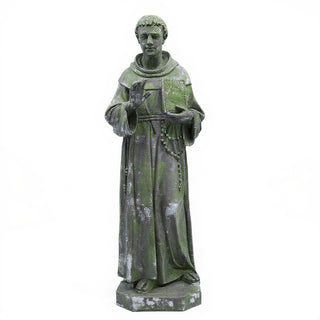 Saint Thomas Aquinas Statue - 71-inch — Mossy Green finish
