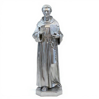 Saint Thomas Aquinas Statue - 71-inch — Silver finish
