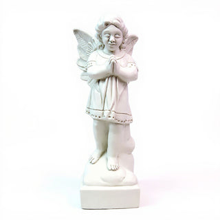 Angel in Prayer Statue - 19-inch — Flat White finish