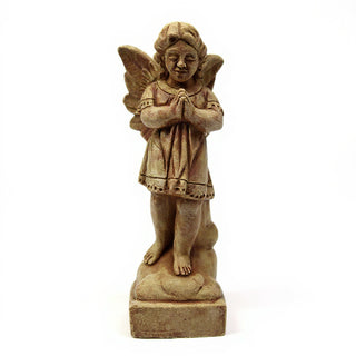 Angel in Prayer Statue - 19-inch — Gothic Stone finish