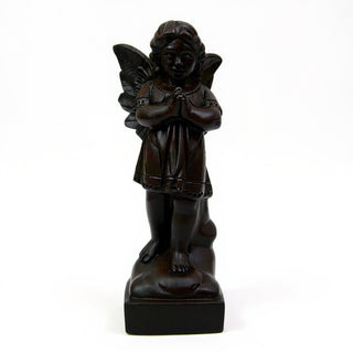 Angel in Prayer Statue - 19-inch — Iron finish