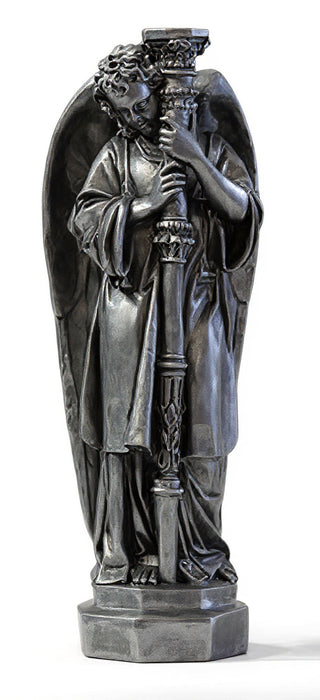 Majestic Angel Guard Statue - 27-inch