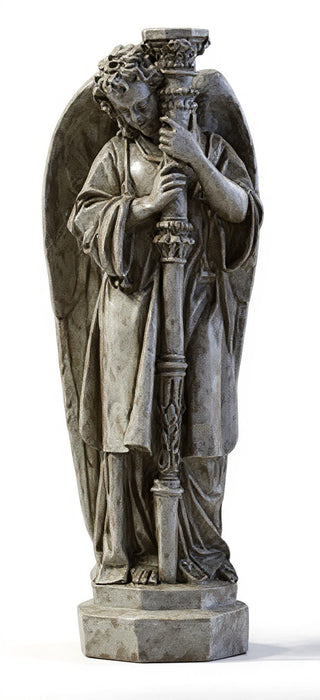 Majestic Angel Guard Statue - 27-inch