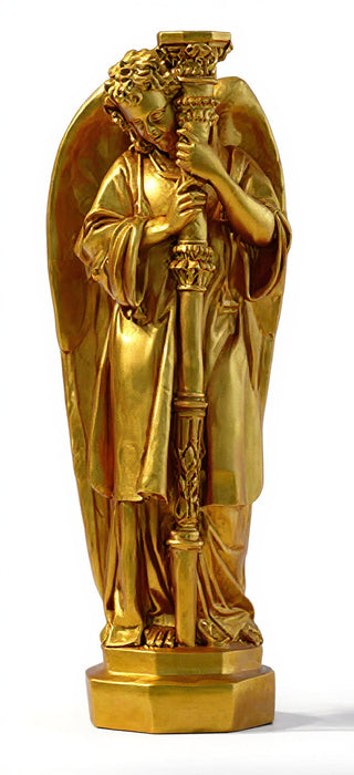 Majestic Angel Guard Statue - 27-inch