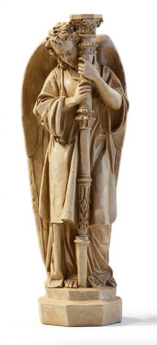Majestic Angel Guard Statue - 27-inch