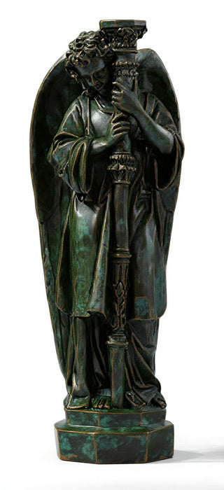 Majestic Angel Guard Statue - 27-inch