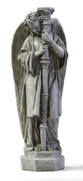Majestic Angel Guard Statue - 27-inch