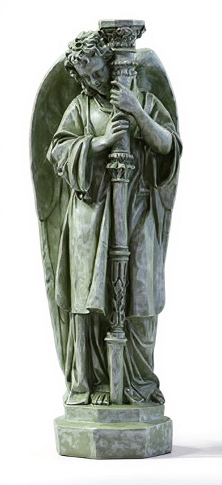 Majestic Angel Guard Statue - 27-inch