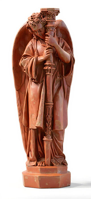 Majestic Angel Guard Statue - 27-inch