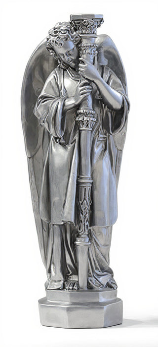 Majestic Angel Guard Statue - 27-inch