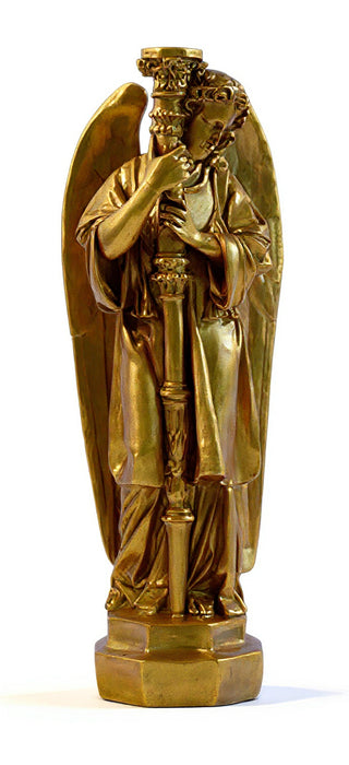 Majestic Angel Guard Statue - 27-inch