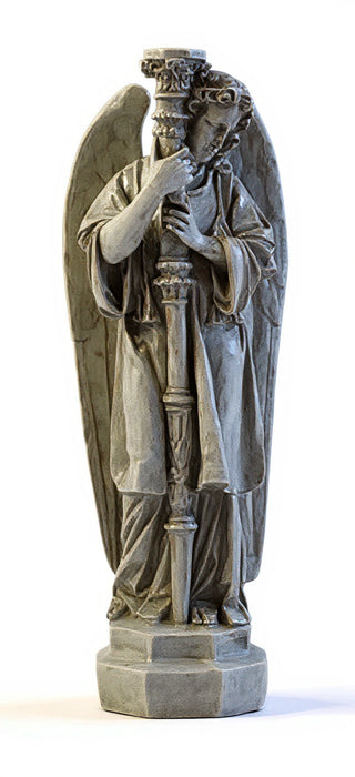 Majestic Angel Guard Statue - 27-inch
