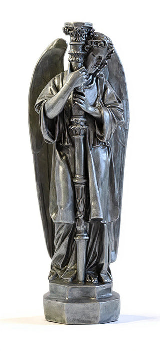 Majestic Angel Guard Statue - 27-inch
