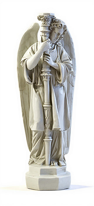 Majestic Angel Guard Statue - 27-inch
