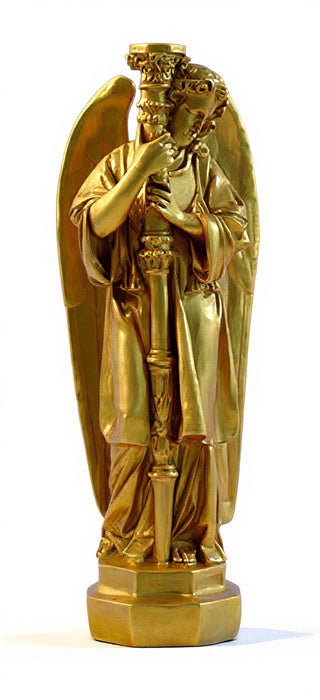 Majestic Angel Guard Statue - 27-inch