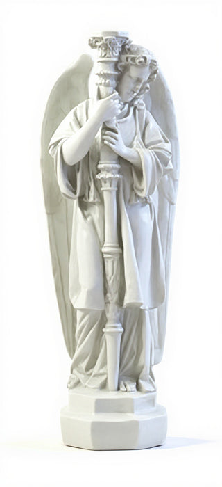 Majestic Angel Guard Statue - 27-inch