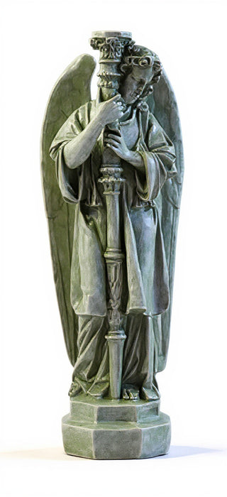 Majestic Angel Guard Statue - 27-inch