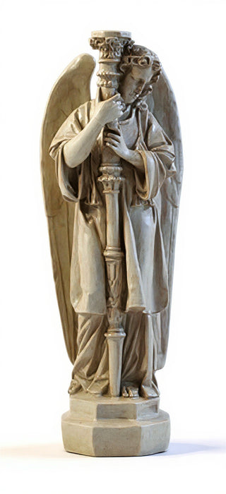 Majestic Angel Guard Statue - 27-inch