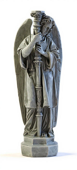 Majestic Angel Guard Statue - 27-inch
