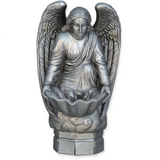 Fegana Angel Statue - 18-inch — Antique Silver finish