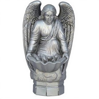 Fegana Angel Statue - 18-inch — Silver finish