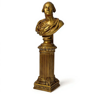 Fancy Bottom Leaf Pedestal - 14-inch — Antique Gold finish