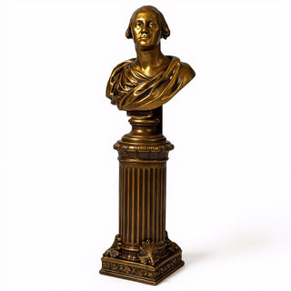 Fancy Bottom Leaf Pedestal - 14-inch — Bronze finish