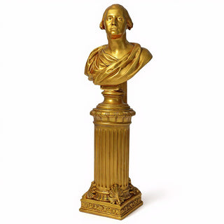 Fancy Bottom Leaf Pedestal - 14-inch — Deep Gold finish