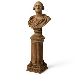 Fancy Bottom Leaf Pedestal - 14-inch — Gothic Stone finish
