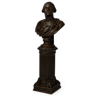 Fancy Bottom Leaf Pedestal - 14-inch — Iron finish