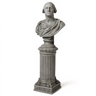 Fancy Bottom Leaf Pedestal - 14-inch — Limestone finish