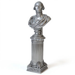 Fancy Bottom Leaf Pedestal - 14-inch — Silver finish