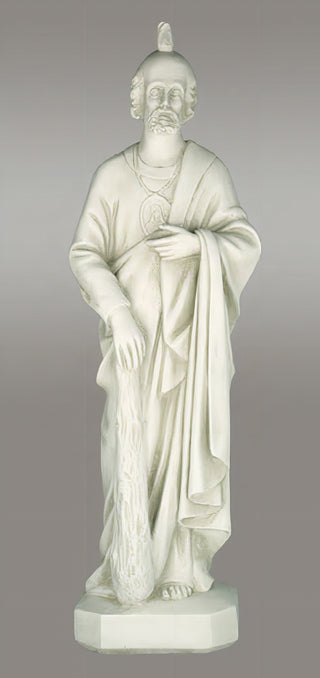 Saint Jude (For Garden) Statue - 36-inch - Realistic Color - Hand-Painted