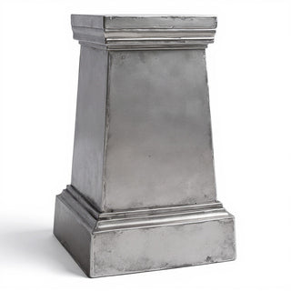 Plain Pedestal - 29.5-inch — Antique Silver finish