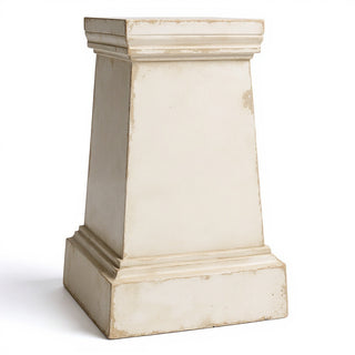 Plain Pedestal - 29.5-inch — Antique White finish
