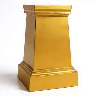 Plain Pedestal - 29.5-inch — Deep Gold finish