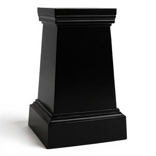 Plain Pedestal - 29.5-inch — Flat Black finish