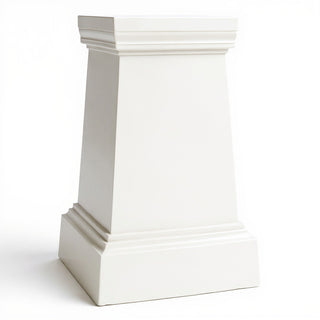 Plain Pedestal - 29.5-inch — Flat White finish