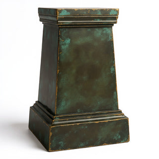 Plain Pedestal - 29.5-inch — Green Bronze finish