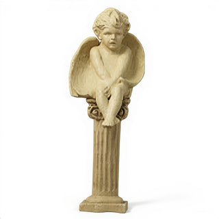 Meditation Cherub Statue - 12-inch — Dusted Sand finish