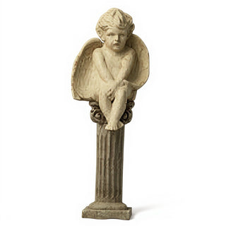 Meditation Cherub Statue - 12-inch — Gothic Stone finish
