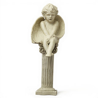 Meditation Cherub Statue - 12-inch — Museum Terracotta finish
