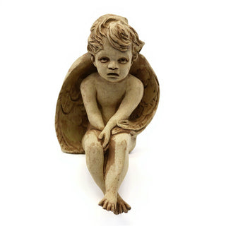 Meditation Cherub Statue - 15-inch — Gothic Stone finish