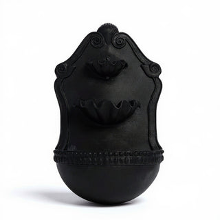 Double Shell Wall Fountain - 24-inch — Dusted Black finish
