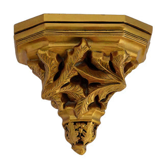 Leaf Bracket Wall Bracket — Antique Gold finish